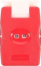 Row Counter Crochet Counter Digital Row Counter Button Knitting Tools ter wiht Button Knitting Stitch Row Crocheting Counter Knitting Tool for Home Travel Use (Red) for Living Room Decor
