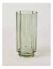 [Vue] Arbor Ribbed Vase 30cm in Green