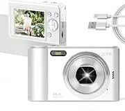 Digital Camera 44MP 1080P, 2.4 Inch TFT Screen Kids Digital Camera, Anti Shake 16X Zoom, Compact Portable Mini Vlogging Camera for Kids Teens Beginners