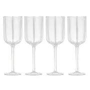 Ladelle Stripe Set of 4 Wine Glasses - Robins Kitchen
