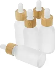 5pcs Essential Oil Drop Bottle Lids Dropper Aromatherapy Oil Dispenser Lab Dropping Bottles Oil Bottle Scent Small Travel Bottles Reusable Bottles Glass Bottles Transparent Bamboo