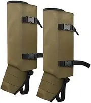 [Generic] Snake Gaiters for Hiking Lightweight and Breathable Snake Proof Leg Sleeves Adjustable Snake Bite Proof Boots for Men and Women Snake Proof Gaiters Khaki