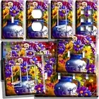 STILL LIFE WILD VALLEY FLOWERS VASE LIGHT SWITCH OUTLET WALL PLATES FLORAL DECOR
