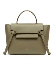 Celine Micro Belt Bag in Grained Calfskin in Dark Olive