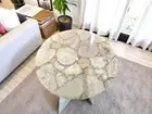 Natural Agate Coffee Table Crystal Geode Stone Sofa Centerpiece Furniture Decors