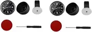 ULTECHNOVO 2 Sets Car Clock LED Car Stick-on Clock Digital Clock for Car Dashboard Small Digital Watch Clocks Car Accessory Auto Clock Decor Vintage Pocket Watch Mini Stainless Steel Black