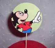 MICKEY MOUSE & FRIENDS :ROUND CUP CAKE PARTY APPETIZER DECORATIONS: 22 pcs