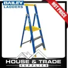 Bailey Platform Ladder 0.9m 3 Step Fiberglass Stepladder P150 FS13576