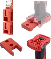 [48 Tools] Milwaukee M18 18V Tool Holder 4-Pack - Secure Storage Mounts for Tools, with Nut Insert for Easy Mounting