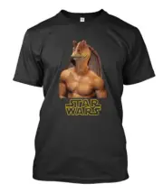 NWT Jar Jar Binks Body Black Gildan T-shirt size 2XL