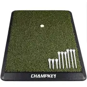 Premium Synthetic Turf Golf Hitting Mat | Heavy Duty Rubber Base Golf Practic...
