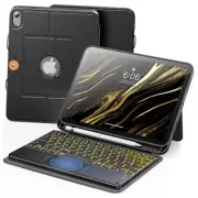 Keyboard Case for iPad 10th Generation (10.9", 2022), 7-Color Backlight &