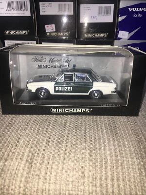 MINICHAMPS - 1970 AUDI 100 - POLIZEI - 1/43 SCALE MODEL CAR 430 019195