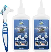 HAIKEYJO 2PCS Mould Remover Gel - Powerful Washing Machine Cleaner & Grout Stain Remover, Long-Lasting Household Mold Stain Cleaner for Bathroom, Kitchen, Sink, Refrigerator, Tile & Wall - 300 ml