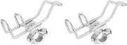 2PCS Stainless Steel 316 Fishing Rod Rack Holder Pole Bracket Support Clamp on Rail Mount 32mm Boat Accessories