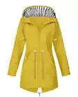 Plus Size Womens Raincoat Ladies Outdoor Wind Forest Jacket Hooded Winter Coat