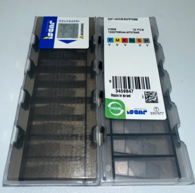 ISCAR CARBIDE INSERTS QUANTITY 10 GDP 1.49 - 0.30 62476 IC908