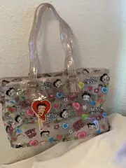 Vintage & RARE Clear Betty Boop Bag 8x15 Y2k