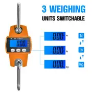 Crane Scale 300kg Weighing Digital Industrial Hanging Scale Hook Stainless Steel