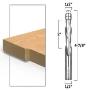 1/2" Downcut Flush Trim Solid Carbide Router Bit - 1/2" Shank - Yonico 32204-SC