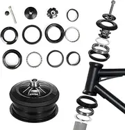 Bicycle Fork Bike External Headset 1 1/8" Head-Tube Bike Threadless Headset
