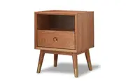 MIUZ Solid Timber Bedside Tables Drawers Side Table Nightstand Storage Cabinet Wood