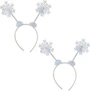 Beistle 2 Piece Winter Snowflake Headband Boppers for Christmas Party Supplies