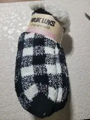 MUK LUKS SHORT CABIN SOCKS LINED SLIPPER 2 PACK NEW ONE SIZE WOMEN 6-10
