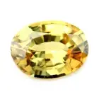 Certified Natural Unheated Yellow Sapphire 0.47ct VVS Clarity Madagascar Oval