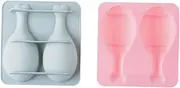 MUCKLILY 2Pcs Chicken Leg Shape Silicone Cake Mold for Chocolate and Cookie Baking Non Stick Design Easy to Clean DIY Baking Tool for Home and Professional Use Blue