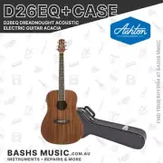 Ashton D26EQ Dreadnought Acoustic Electric Guitar Acacia + Hard Case