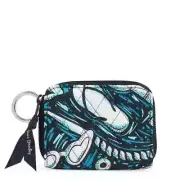 Vera Bradley RFID Petite Zip Around Wallet Shore Enough NWT Blue
