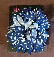 Paparazzi Polka Panache Blue Hair Clip Accessory