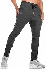 [BROKIG] Mens Joggers Sport Pants, Casual Gym Workout Sweatpants with Double Pockets