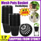 40-200x Hydroponics Plant Grow Net Cup Mesh Pots Basket Mesh Aeroponic Aquaponic