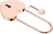 Uonlytech Heart Shaped Wishing Lock with Key Cute Padlock for Diaries Jewelry Boxes and Travel Luggage Compact and Lightweight Design for Home Decor
