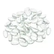 Fire Glass Beads Glass Marbles Gravel Pebbles 1000g/2.2lbs Clear