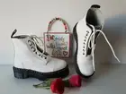 Wedding Dr Doc Martens sinclair jadon boots platform quad sole zip UK6.5 EU40