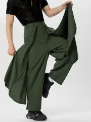 INCERUN Men Design Pleated Layering Pant Loose Fit Casual Daily Men's Bottoms