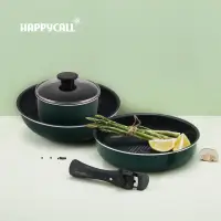 在飛比找momo購物網優惠-【韓國HAPPYCALL】陶瓷IH不沾鍋可收5件組(28cm