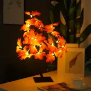 USB LED Autumn Leaves}} Tree Light Home Room Thanksgiving Romantic Decor