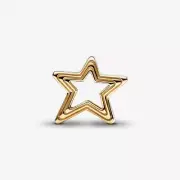 pandora charms authentic new gold 14k Openwork Radiant Star