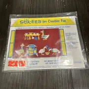 NIP 1987 Vintage STIK-EES COUNTRY GEESE WINDOW CLINGS REUSEABLE NEW