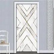 Door Stickers 3D Door Sticker Wall Papers Home Decor Bedroom Kitchen Door Decoration Waterproof Self-Adhesive Stickers(95x215cm)