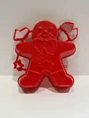 Plastic Gingerbread Mold with Cookie Cutters