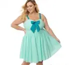 NWT Unique Vintage Aruba Blue Eyelet Golightly Flare Dress Size Small (4)