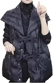 Body Warme Vest Women Lightweight Down Vest Thick Lined Padded Vest Coat Slim Packable for Travel Hiking Running Outerwear Gilets