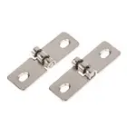 2Pcs Stainless Steel Foldable Nothing Frame Balcony Window Decorative HingRN