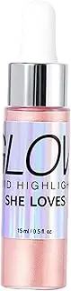 15ml/0.5 Fl Liquid Highlighter Makeup Brightening Face Contours Face Body Versatile Face And Body, Pink, 9.7cmx2.3cm