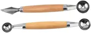 BRIGHTFUFU 2pcs Fruit Scoopers Melon Scooper Tool Stainless Melon Baller Household Fruit Spoon